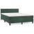 Pat box spring cu saltea, verde închis, 140x200 cm, catifea GartenMobel Dekor