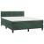 Pat box spring cu saltea, verde închis, 140x200 cm, catifea GartenMobel Dekor
