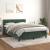 Pat box spring cu saltea, verde închis, 140x200 cm, catifea GartenMobel Dekor