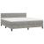 Pat box spring cu saltea, gri deschis, 160x200 cm, catifea GartenMobel Dekor