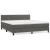 Pat box spring cu saltea, gri închis, 160x200 cm, catifea GartenMobel Dekor