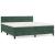 Pat box spring cu saltea, verde închis, 160x200 cm, catifea GartenMobel Dekor