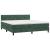 Pat box spring cu saltea, verde închis, 180x200 cm, catifea GartenMobel Dekor