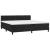 Pat box spring cu saltea, negru, 200x200 cm, catifea GartenMobel Dekor