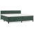 Pat box spring cu saltea, verde închis, 200x200 cm, catifea GartenMobel Dekor