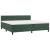 Pat box spring cu saltea, verde închis, 200x200 cm, catifea GartenMobel Dekor