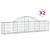 Coșuri gabion arcuite 2 buc, 200x30x40/60 cm, fier galvanizat GartenMobel Dekor