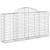 Coșuri gabion arcuite 18 buc, 200x30x100/120 cm fier galvanizat GartenMobel Dekor