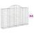 Coșuri gabion arcuite 4 buc, 200x30x120/140 cm, fier galvanizat GartenMobel Dekor