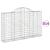 Coșuri gabion arcuite 14 buc, 200x30x120/140cm, fier galvanizat GartenMobel Dekor
