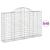 Coșuri gabion arcuite 40 buc, 200x30x120/140cm, fier galvanizat GartenMobel Dekor