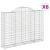 Coșuri gabion arcuite 6 buc, 200x30x140/160cm, fier galvanizat GartenMobel Dekor
