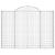 Coșuri gabion arcuite 8 buc, 200x30x140/160cm, fier galvanizat GartenMobel Dekor