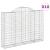 Coșuri gabion arcuite 10 buc, 200x30x140/160cm, fier galvanizat GartenMobel Dekor
