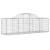 Coșuri gabion arcuite 4 buc, 200x50x60/80 cm, fier galvanizat GartenMobel Dekor