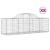 Coșuri gabion arcuite 8 buc, 200x50x60/80 cm, fier galvanizat GartenMobel Dekor