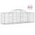 Coșuri gabion arcuite 12 buc, 200x50x60/80 cm, fier galvanizat GartenMobel Dekor