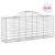 Coșuri gabion arcuite 14 buc, 200x50x80/100 cm, fier galvanizat GartenMobel Dekor