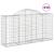 Coșuri gabion arcuite 50 buc, 200x50x100/120 cm fier galvanizat GartenMobel Dekor