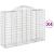 Coșuri gabion arcuite 4 buc, 200x50x140/160 cm, fier galvanizat GartenMobel Dekor