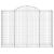Coșuri gabion arcuite 14 buc, 200x50x140/160cm, fier galvanizat GartenMobel Dekor
