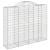 Coșuri gabion arcuite 6 buc, 200x50x160/180 cm, fier galvanizat GartenMobel Dekor