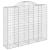 Coșuri gabion arcuite 8 buc, 200x50x160/180 cm, fier galvanizat GartenMobel Dekor