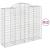 Coș gabion arcuit, 12 buc, 200x50x160/180 cm, fier galvanizat GartenMobel Dekor
