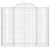 Coșuri gabion arcuite 14 buc 200x50x160/180 cm, fier galvanizat GartenMobel Dekor