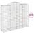 Coșuri gabion arcuite 20 buc, 200x50x160/180cm, fier galvanizat GartenMobel Dekor