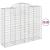 Coșuri gabion arcuite 30 buc, 200x50x160/180cm, fier galvanizat GartenMobel Dekor