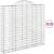 Coșuri gabion arcuite 10 buc, 200x50x180/200cm, fier galvanizat GartenMobel Dekor