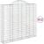 Coșuri gabion arcuite 12 buc, 200x50x180/200cm, fier galvanizat GartenMobel Dekor
