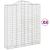 Coșuri gabion arcuite, 8 buc, 200x50x220/240cm, fier galvanizat GartenMobel Dekor