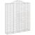 Coșuri gabion arcuite, 14 buc 200x50x220/240cm, fier galvanizat GartenMobel Dekor