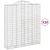 Coșuri gabion arcuite, 20 buc 200x50x220/240cm, fier galvanizat GartenMobel Dekor