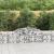Coșuri gabion arcuite, 8 buc., 300x30x60/80 cm, fier galvanizat GartenMobel Dekor