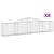 Coșuri gabion arcuite, 8 buc., 300x30x60/80 cm, fier galvanizat GartenMobel Dekor