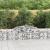 Coșuri gabion arcuite, 12 buc., 300x30x60/80cm, fier galvanizat GartenMobel Dekor