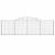 Coșuri gabion arcuite 4 buc., 300x30x80/100 cm, fier galvanizat GartenMobel Dekor