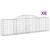 Coșuri gabion arcuite 8 buc., 300x30x80/100 cm, fier galvanizat GartenMobel Dekor