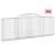 Coșuri gabion arcuite 6 buc, 300x30x100/120 cm fier galvanizat GartenMobel Dekor