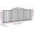 Coșuri gabion arcuite 12 buc, 300x30x100/120 cm fier galvanizat GartenMobel Dekor
