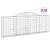 Coșuri gabion arcuite 20 buc, 300x30x100/120 cm fier galvanizat GartenMobel Dekor