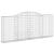 Coșuri gabion arcuite 4 buc, 300x30x120/140 cm, fier galvanizat GartenMobel Dekor