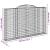 Coșuri gabion arcuite 2 buc, 300x30x180/200 cm, fier galvanizat GartenMobel Dekor