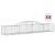 Coșuri gabion arcuite, 8 buc., 300x50x40/60 cm, fier galvanizat GartenMobel Dekor