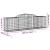 Coșuri gabion arcuite 6 buc, 300x50x80/100 cm, fier galvanizat GartenMobel Dekor
