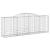 Coșuri gabion arcuite 2 buc, 300x50x100/120 cm fier galvanizat GartenMobel Dekor