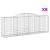 Coșuri gabion arcuite 8 buc, 300x50x100/120 cm, fier galvanizat GartenMobel Dekor
